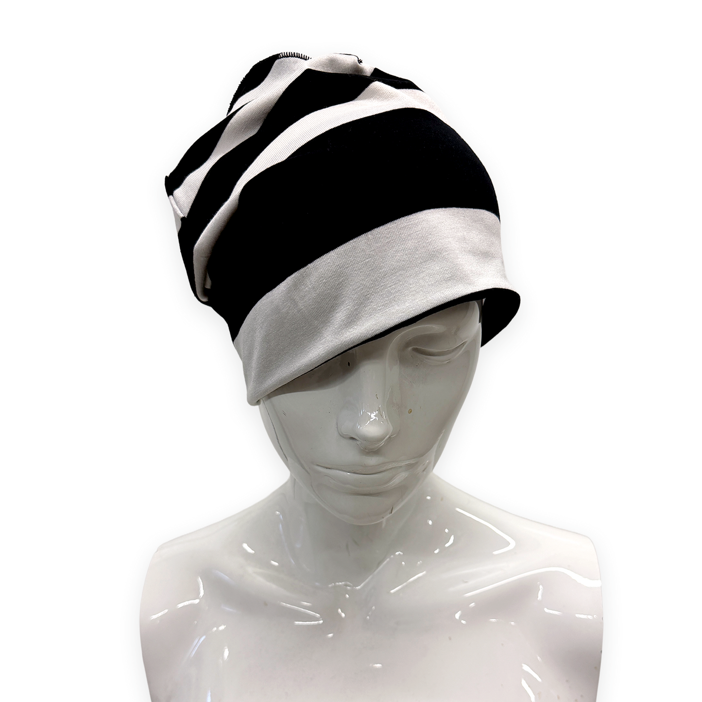 STRIPED REVERSIBLE BEANIE