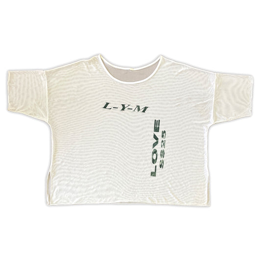 Logo Mesh Boxy Tee