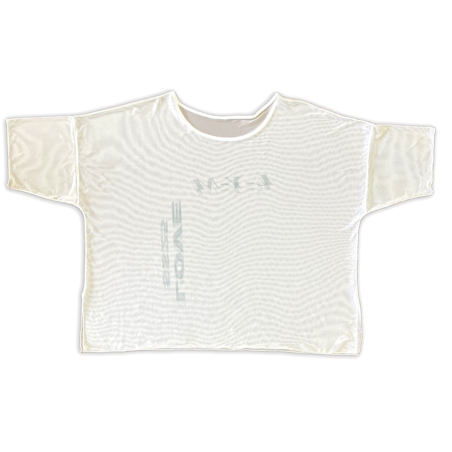 Logo Mesh Boxy Tee