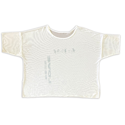 Logo Mesh Boxy Tee