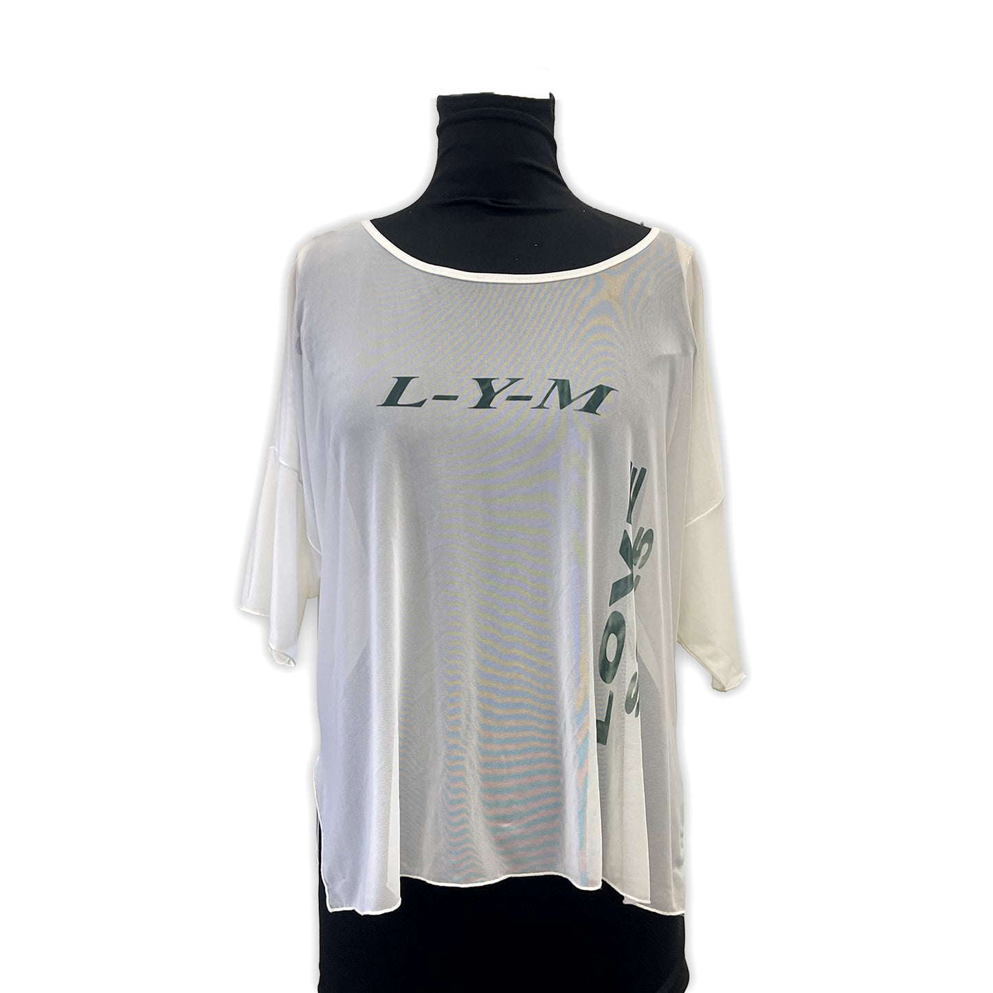 Logo Mesh Boxy Tee