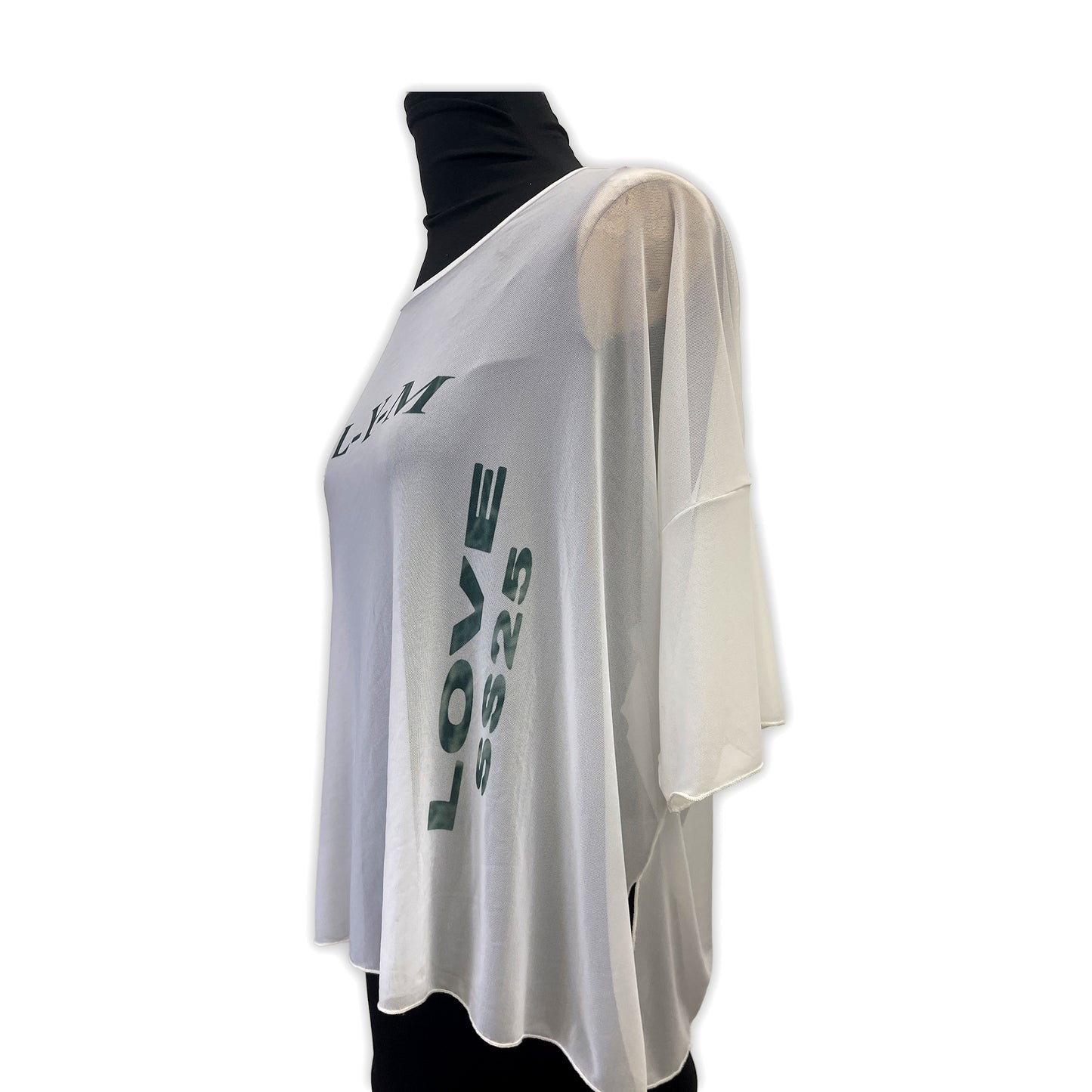 Logo Mesh Boxy Tee