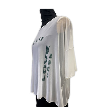 Logo Mesh Boxy Tee