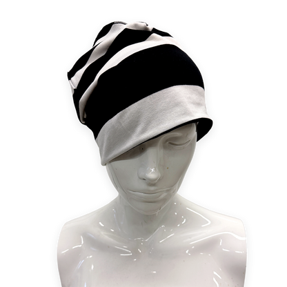 STRIPED REVERSIBLE BEANIE