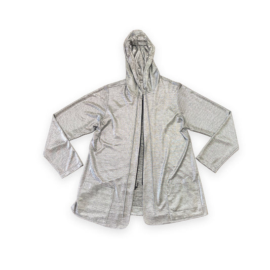 Silver Zip Hood